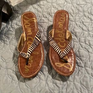 Sam Elderman, cork sandals, size 10